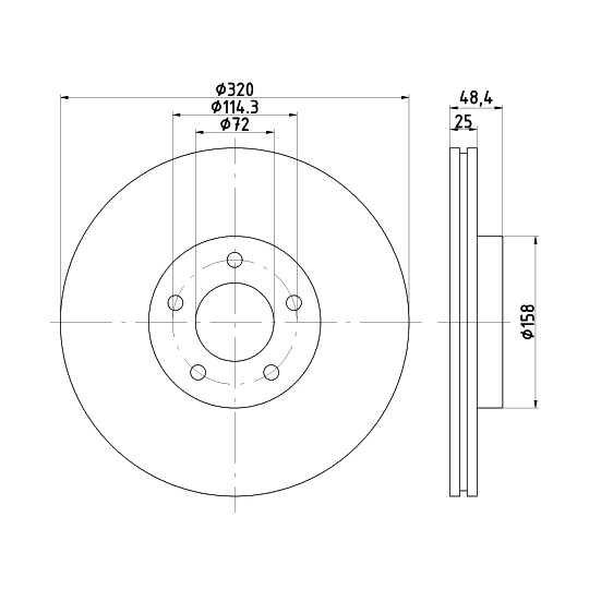 MDC2340 - Brake Disc 