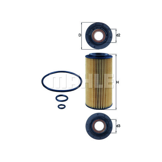 OX 179D - Oil filter 