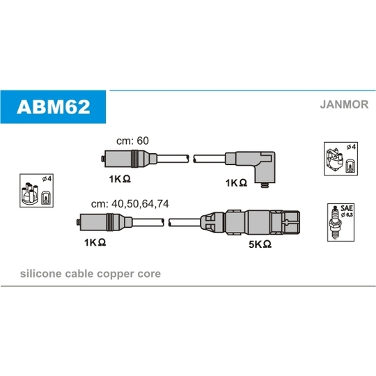 ABM62 - Ignition Cable Kit 