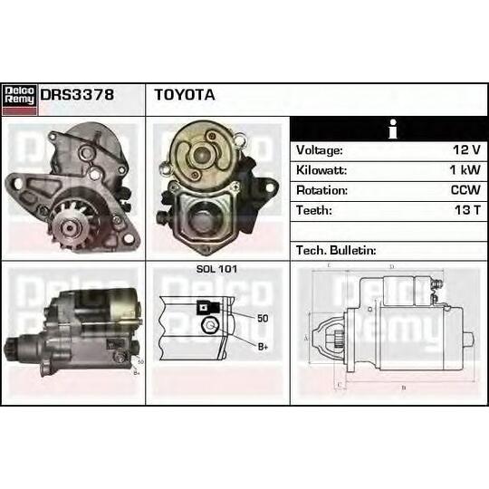 DRS3378 - Startmotor 