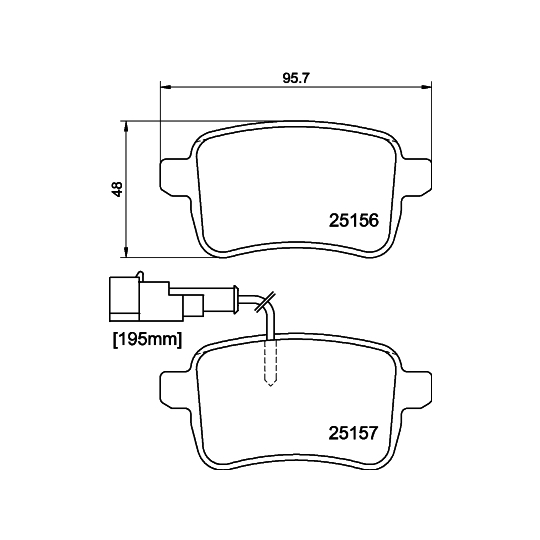 MDB3123 - Brake Pad Set, disc brake 