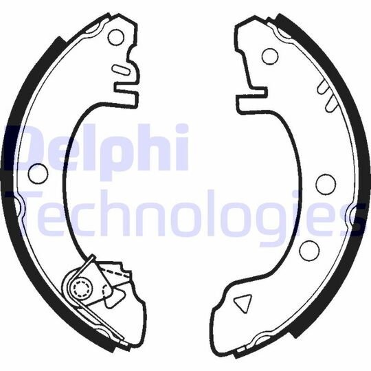 LS1267 - Brake Shoe Set 