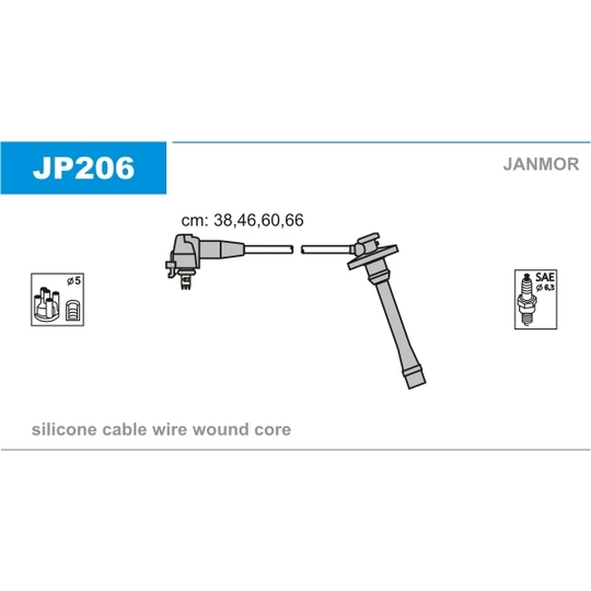 JP206 - Ignition Cable Kit 