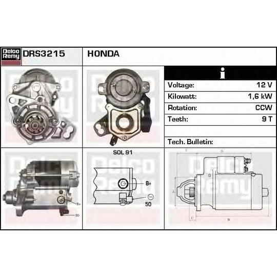 DRS3215 - Startmotor 