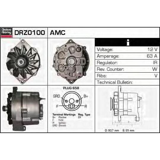 DRZ0100 - Alternator 
