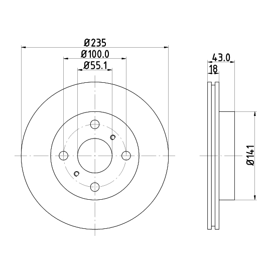 MDC1392 - Brake Disc 