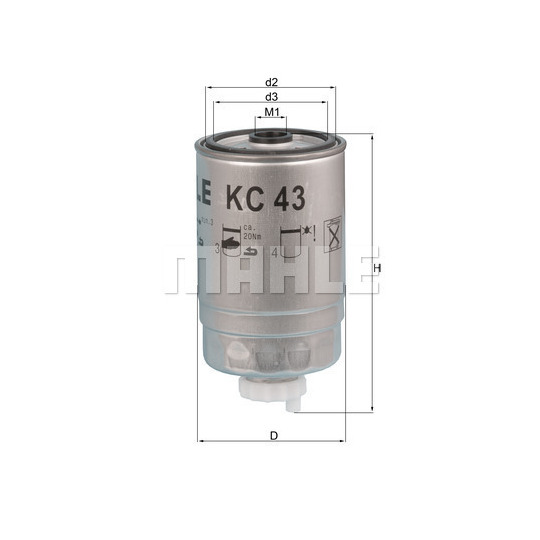 KC 43 - Kütusefilter 