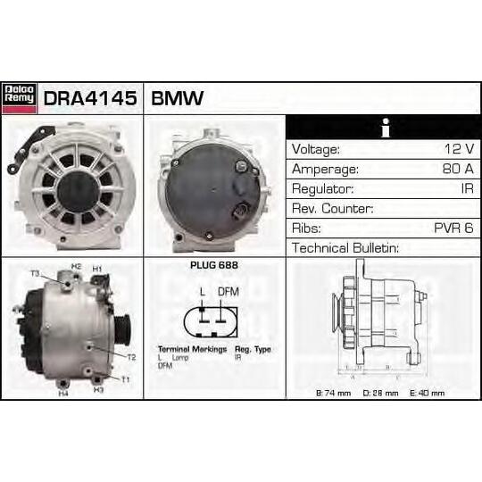DRA4145 - Alternator 