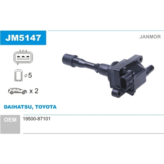 JM5147 - Ignition coil 