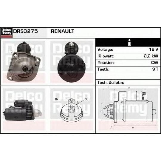 DRS3275 - Startmotor 