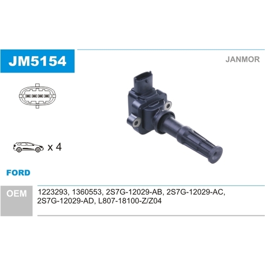 JM5154 - Ignition coil 