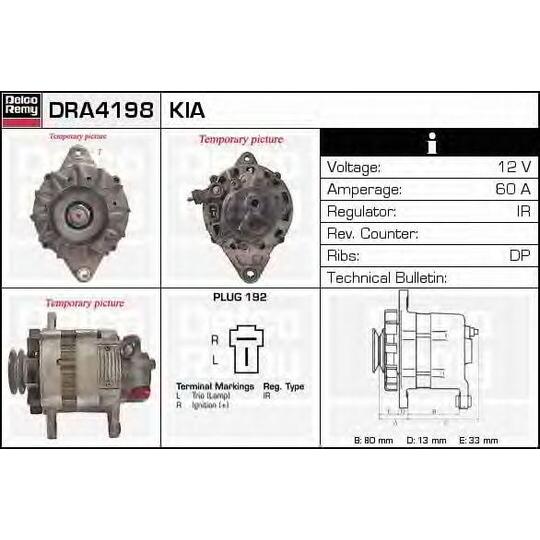 DRA4198 - Alternator 