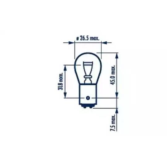17916 - Bulb, auxiliary stop light 