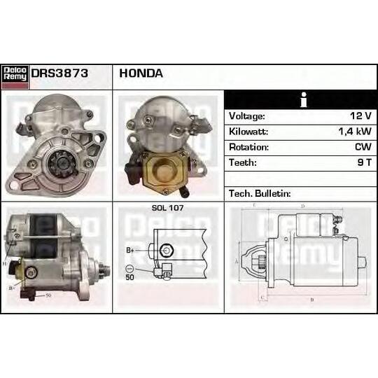 DRS3873 - Käynnistinmoottori 
