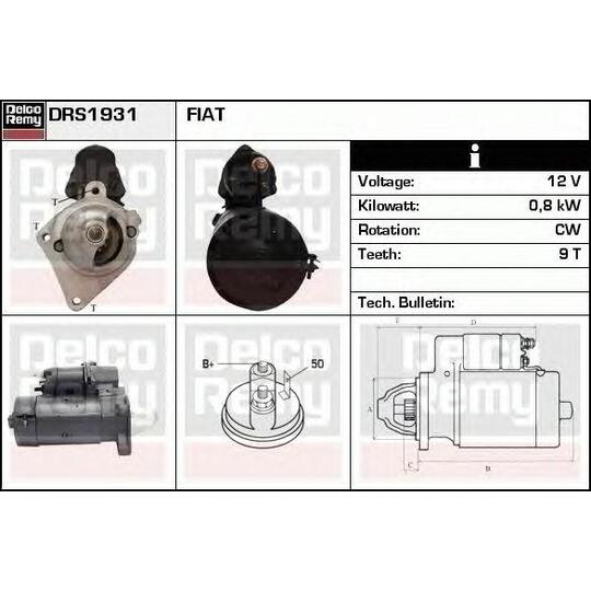 DRS1931 - Startmotor 