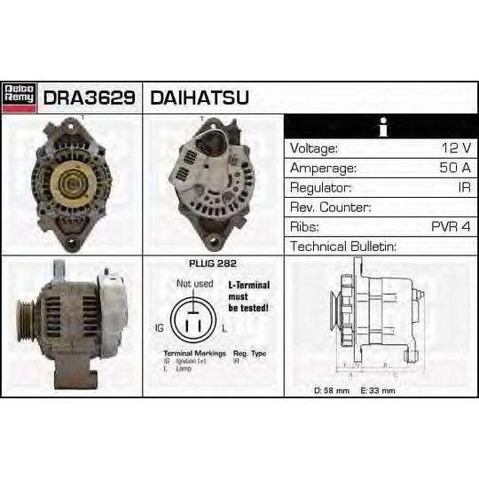 DRA3629 - Generaator 