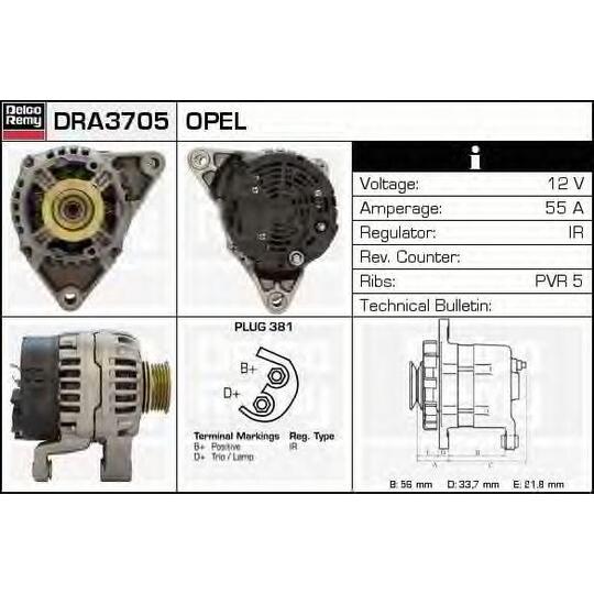 DRA3705 - Alternator 