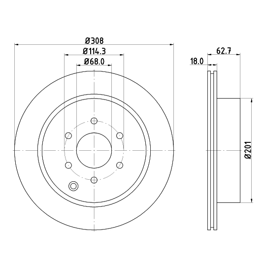 MDC2098 - Brake Disc 