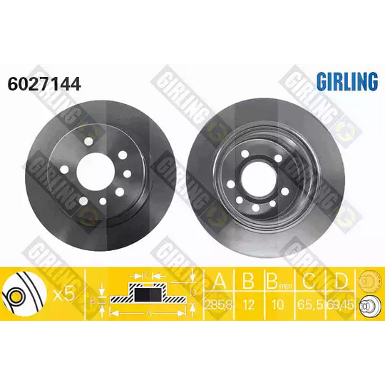 6027144 - Brake Disc 