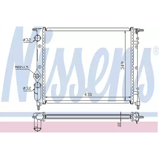 63924A - Radiaator, mootorijahutus 