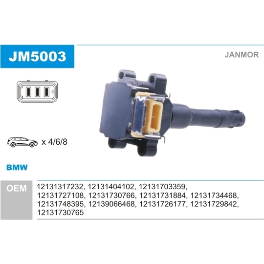 JM5003 - Ignition coil 