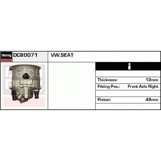 DC80071 - Brake Caliper 