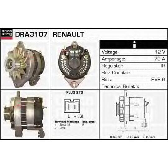 DRA3107 - Alternator 