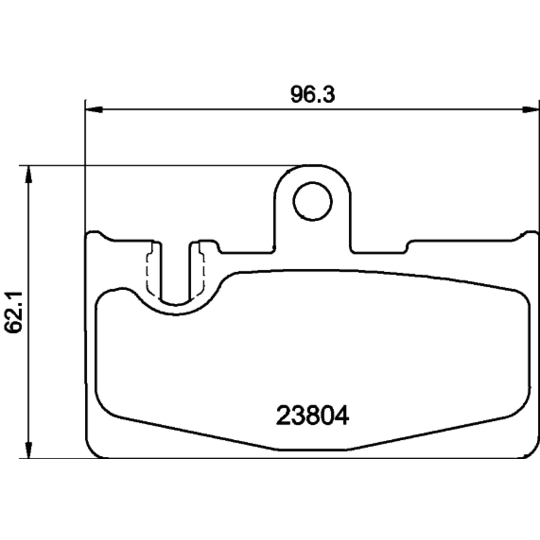 MDB2136 - Brake Pad Set, disc brake 