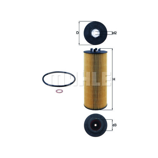 OX 164D - Oil filter 