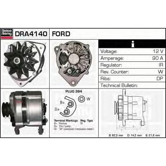 DRA4140 - Alternator 