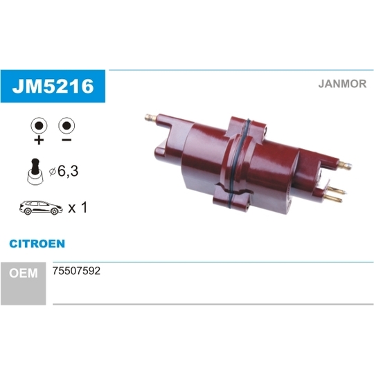 JM5216 - Ignition coil 