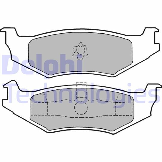 LP1159 - Brake Pad Set, disc brake 