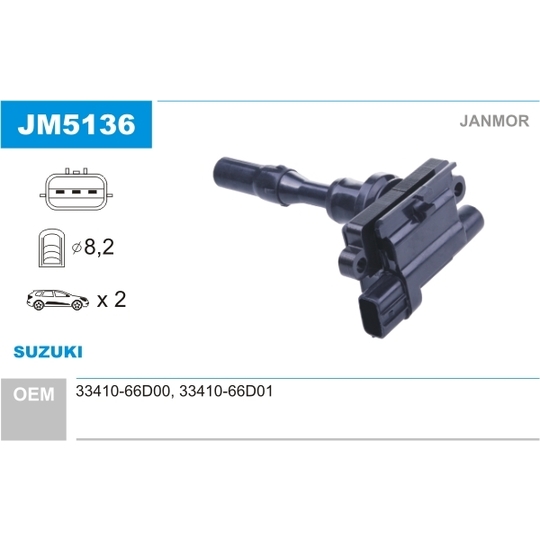 JM5136 - Ignition coil 