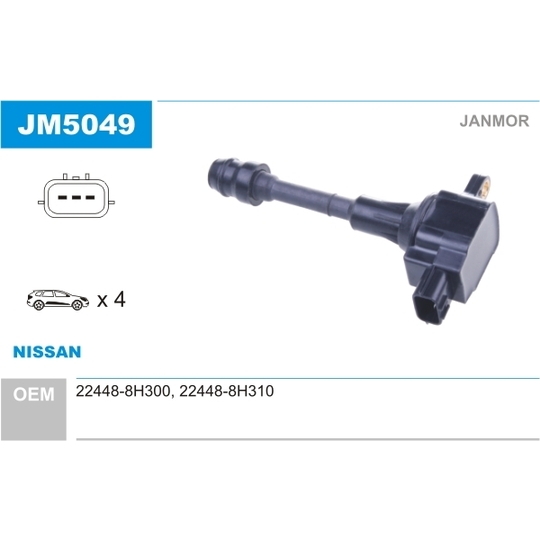 JM5049 - Ignition coil 