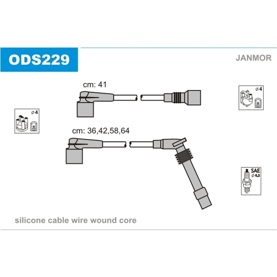 ODS229 - Ignition Cable Kit 