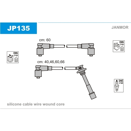 JP135 - Ignition Cable Kit 