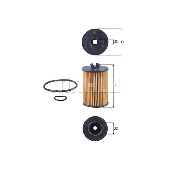 OX 382D - Oil filter 