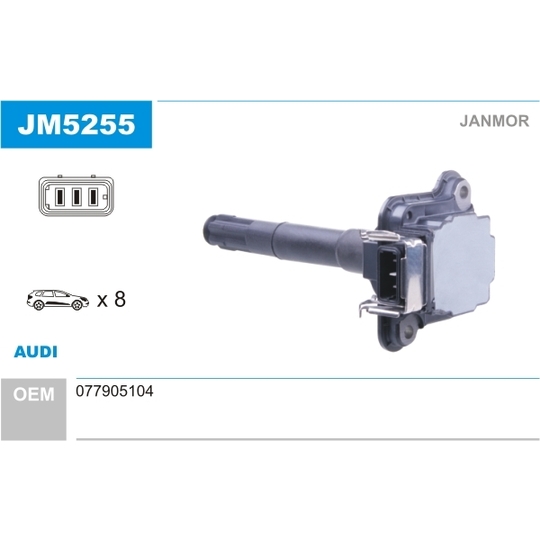 JM5255 - Ignition coil 