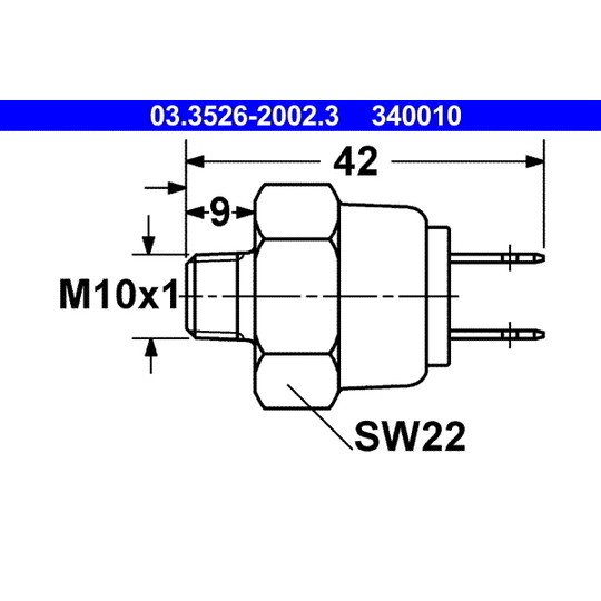 03.3526-2002.3 - Brake Light Switch 
