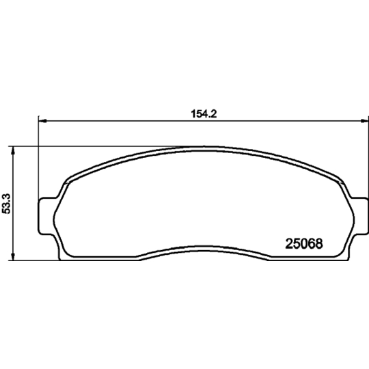 MDB2086 - Brake Pad Set, disc brake 