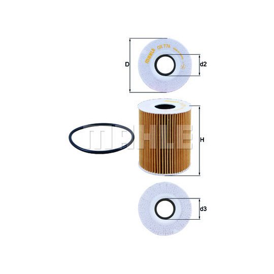 OX 776D - Oil filter 