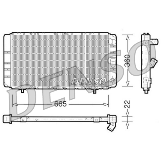 DRM23020 - Radiator, engine cooling 