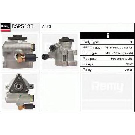 DSP5133 - Hydraulikslang, stysrsystem 