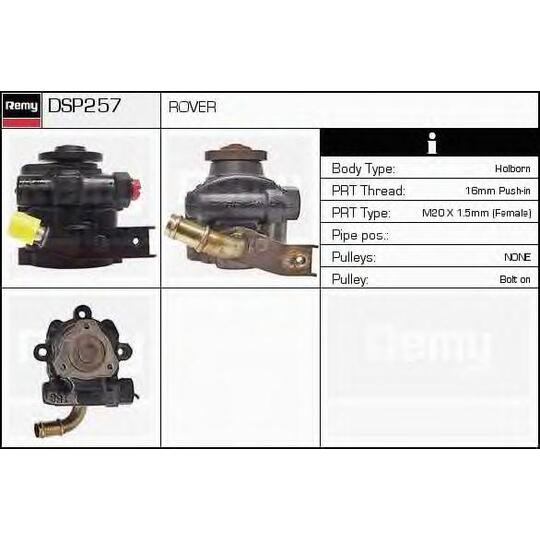 DSP257 - Hydraulic Pump, steering system 