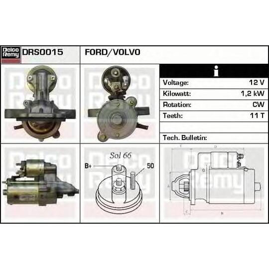 DRS0015 - Startmotor 