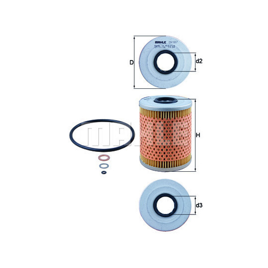 OX 187D - Oil filter 