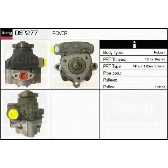 DSP277 - Hydraulic Pump, steering system 