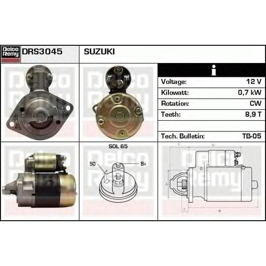 DRS3045 - Käynnistinmoottori 