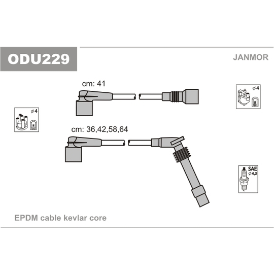 ODU229 - Süütesüsteemikomplekt 