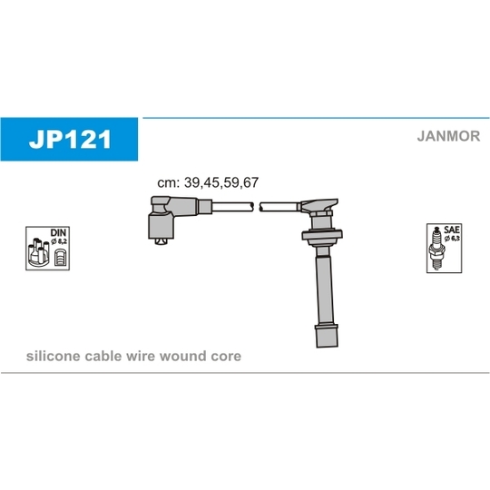 JP121 - Süütesüsteemikomplekt 
